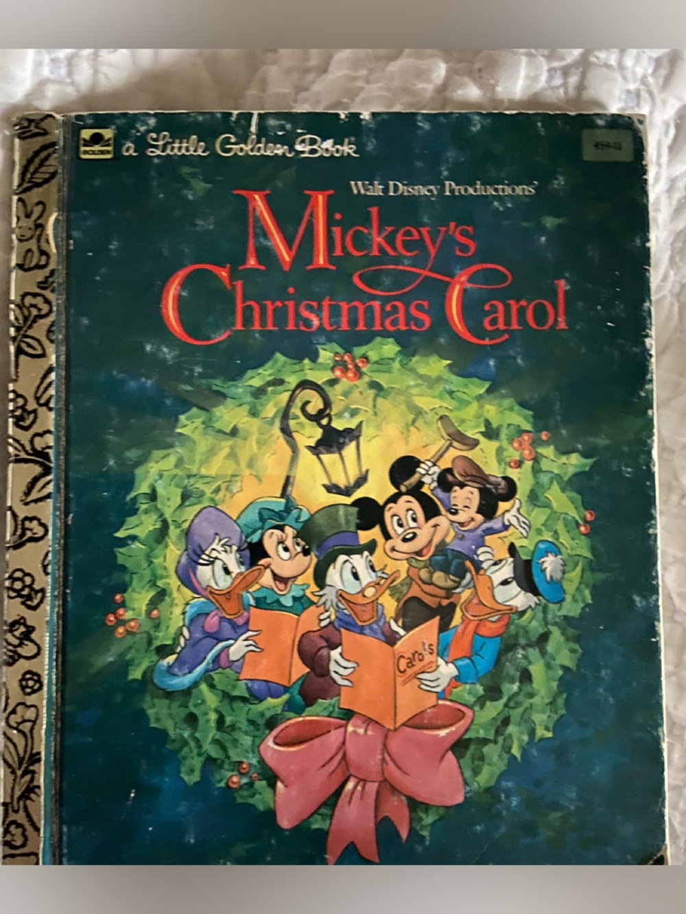 Vintage Little Golden book Walt Disney Mickey Mouse Mickey’s Christmas Carol